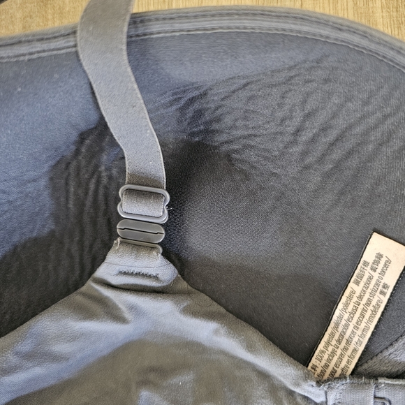 Victoria's Secret lined demi bra 38D blue on blue lace overlay Feminine - Picture 3 of 6